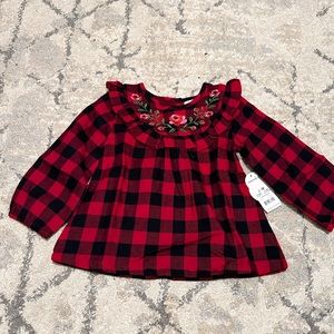 Floral plaid top ❤️